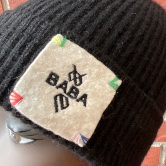BABA BLACK KNIT  BEANIE O/S UNISEX - Picture 9 of 9